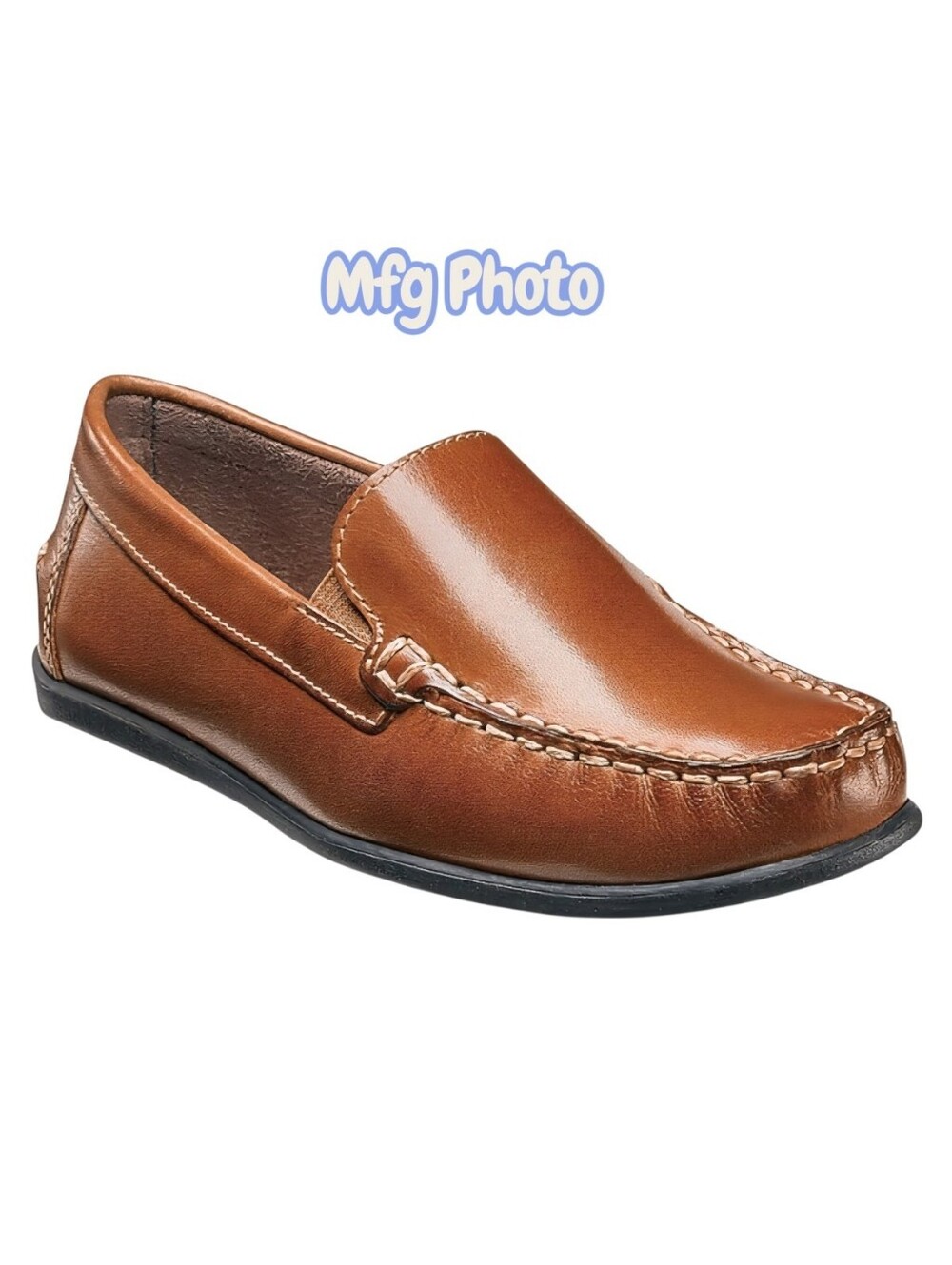 Florsheim Jasper Jr. Moc Toe Venetian Loafers, Boys 3 Wide